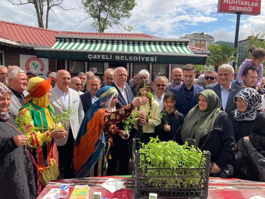Çayeli’nde Fidan Dağıtımı Gerçekleştirildi.