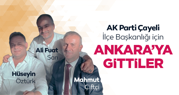AK Parti Çayeli İlçe Başkanlığı İçin Ankara'ya Gittiler