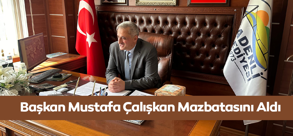 Madenli Belediye Başkanı Mustafa Çalışkan Mazbatasını Aldı
