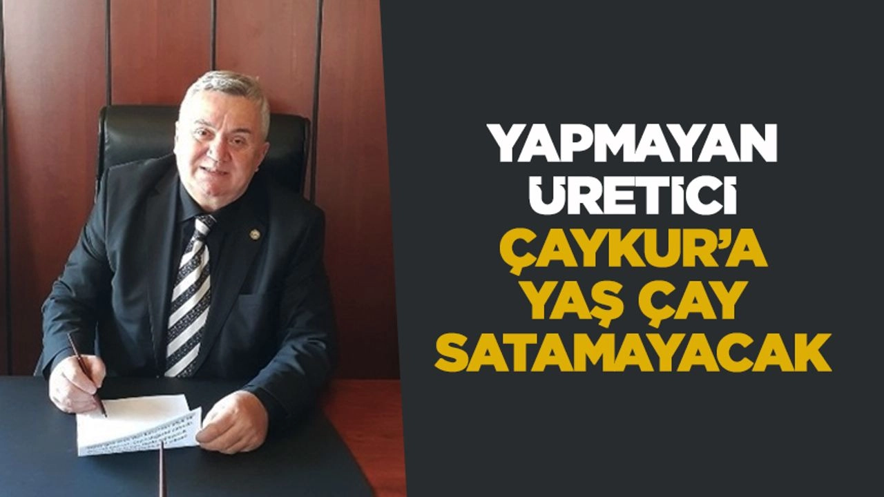 Çayeli Ziraat Odası Başkanı Ali Küçükislamoğlu 