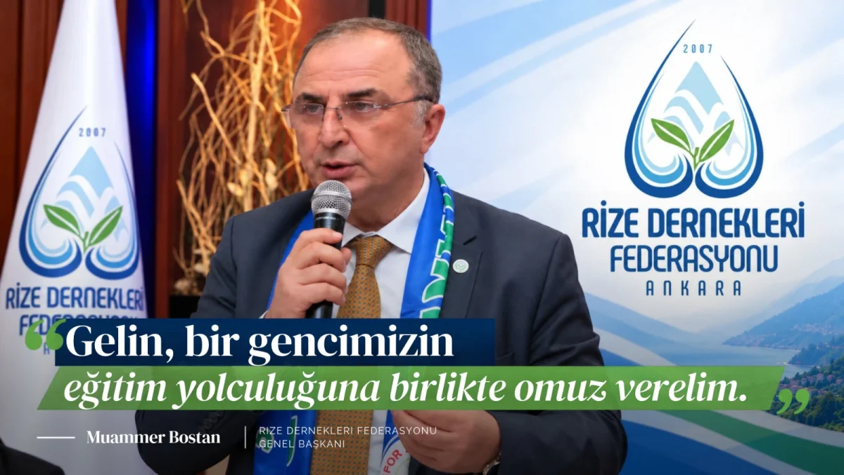 RİDEF GENEL BAŞKANI MUAMMER BOSTAN'DAN GENÇLERİMİZİN GELECEĞİNE DESTEK ÇAĞRISI