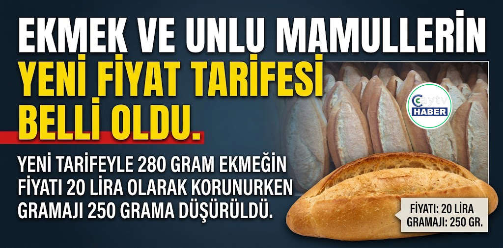 Gümüşhane’de Ekmeğe Yüzde 12 Zam